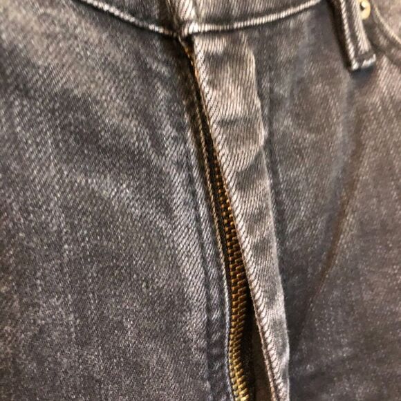 Levi's 511 Men's Black Denim Jeans 33 x 32 Re-enforced Crotch Straight Zipper - Picture 10 of 16